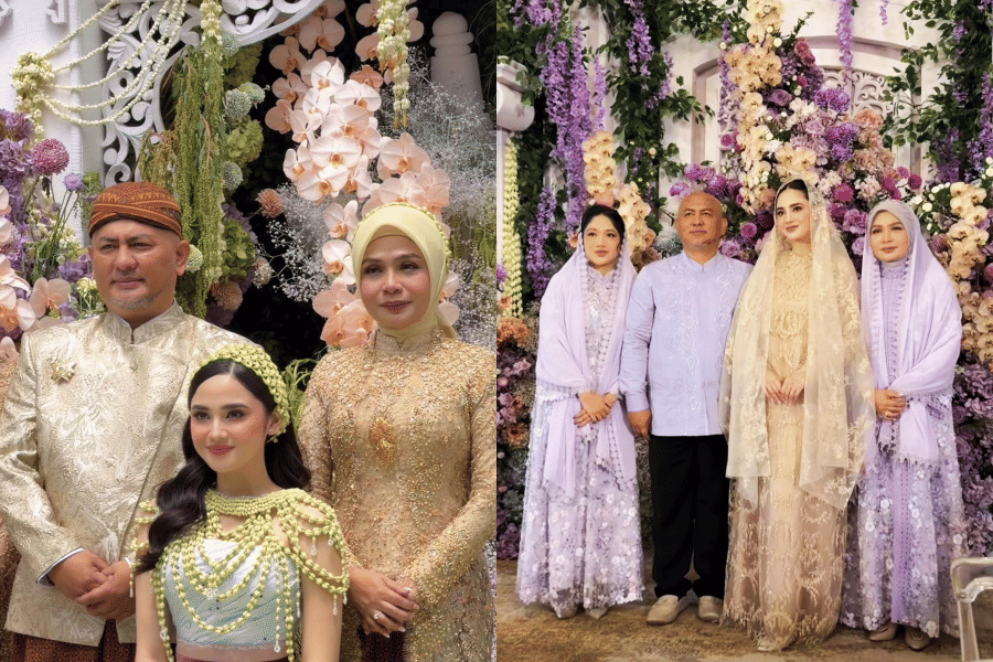 7 Gaya Shendy Hadju di Pengajian dan Siraman Syifa Hadju