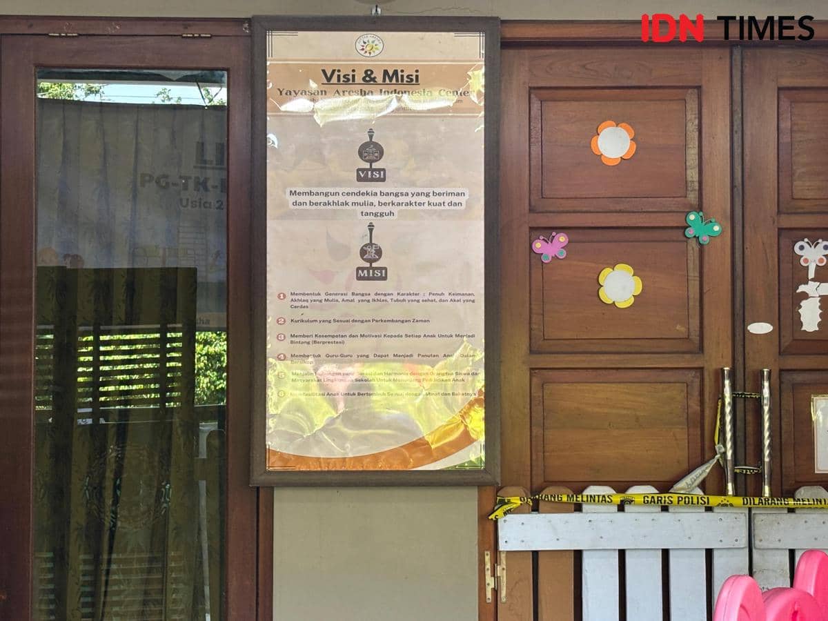 Daycare Little Aresha, di Jalan Pakel Baru Utara Nomor 27, Sorsutan, Umbulharjo, Yogyakarta, Sabtu (25/4/2026). (IDN Times/Herlambang Jati Kusumo)