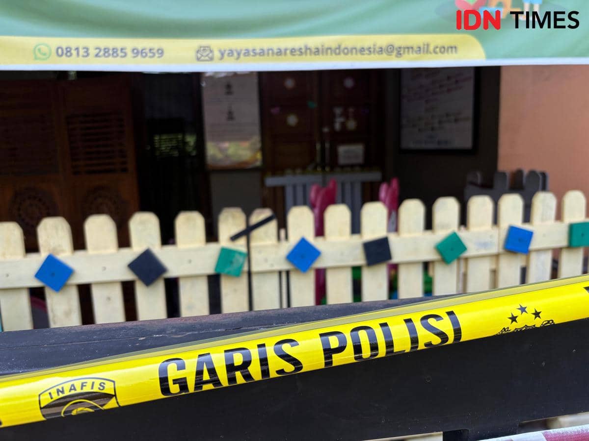 Daycare Little Aresha, di Jalan Pakel Baru Utara Nomor 27, Sorsutan, Umbulharjo, Yogyakarta, Sabtu (25/4/2026). (IDN Times/Herlambang Jati Kusumo)