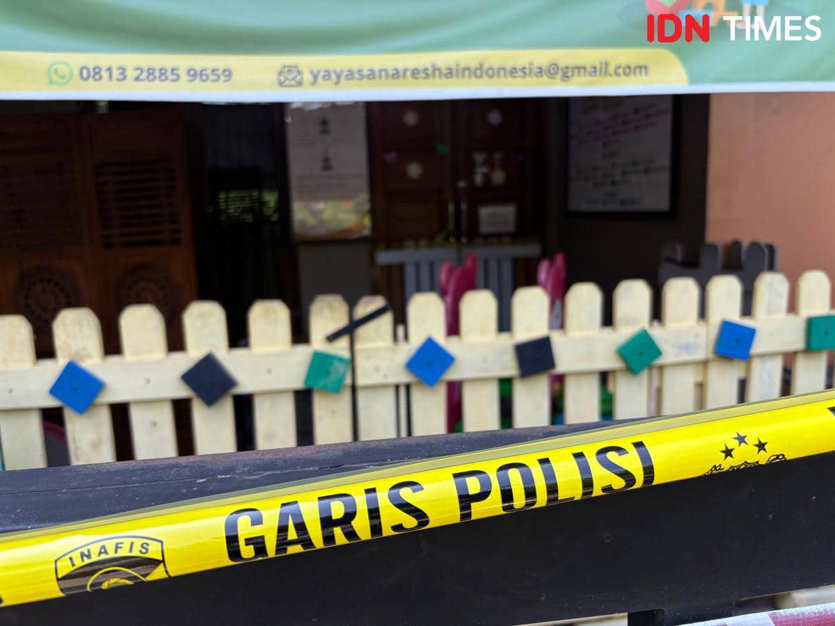 Daycare Little Aresha, di Jalan Pakel Baru Utara Nomor 27, Sorsutan, Umbulharjo, Yogyakarta, Sabtu (25/4/2026). (IDN Times/Herlambang Jati Kusumo)