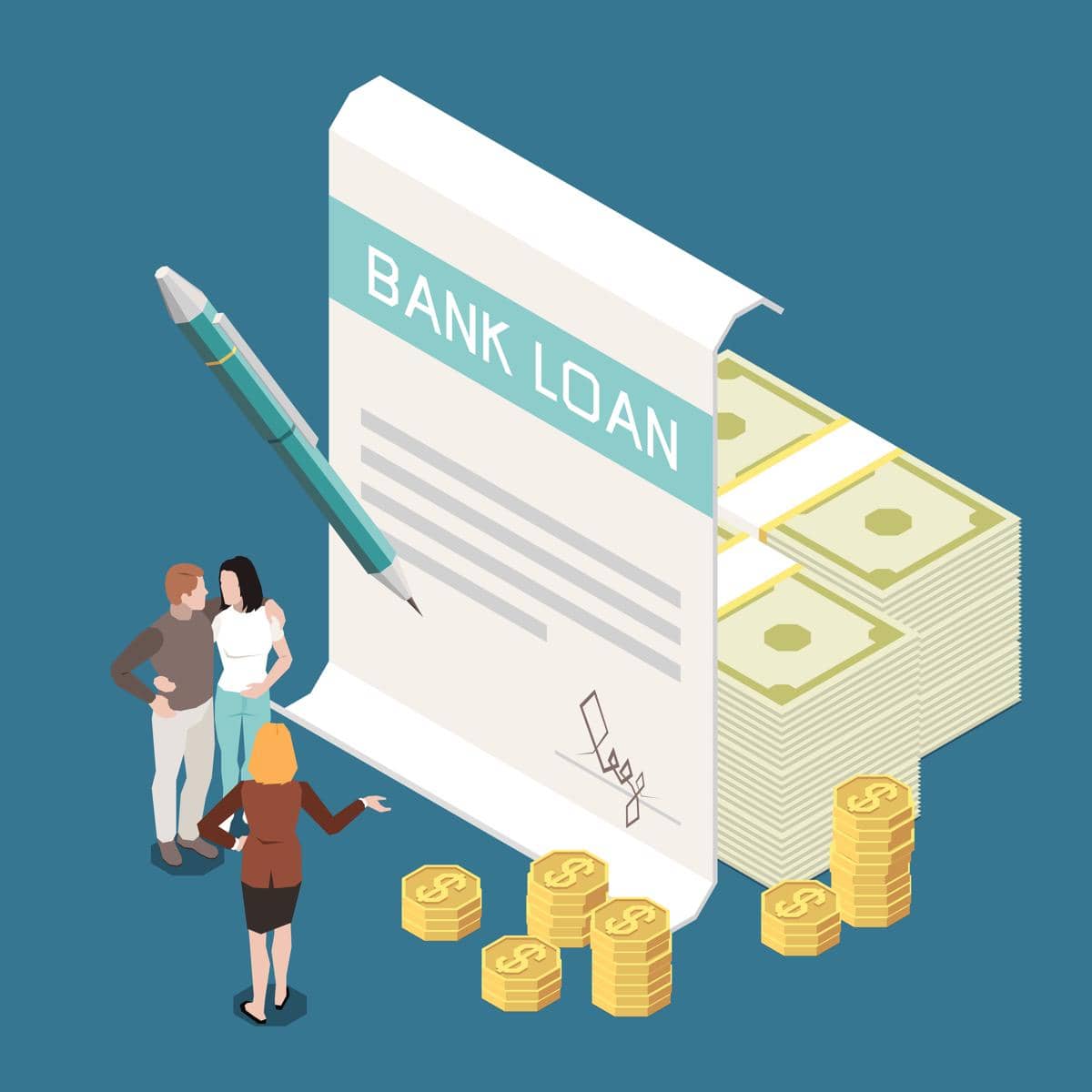 ilustrasi pinjaman bank