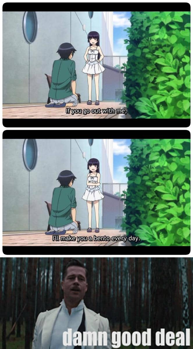 meme anime tentang bento