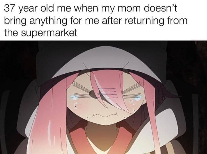 meme anime tentang supermarket
