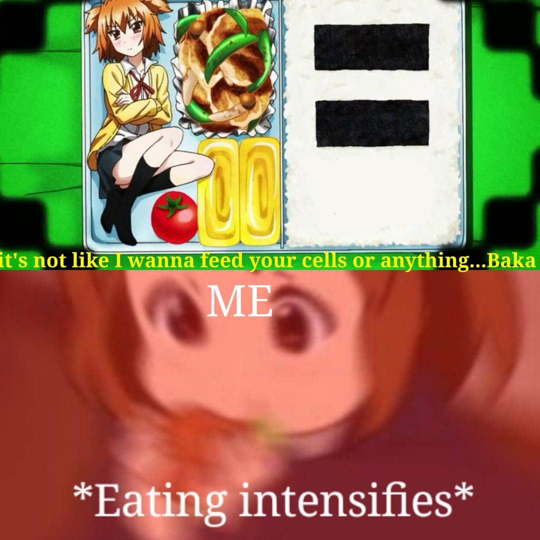 meme anime tentang bento