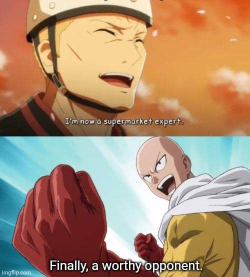 meme anime tentang supermarket