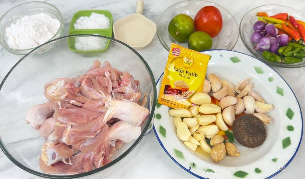 bahan ayam goreng bawang putih