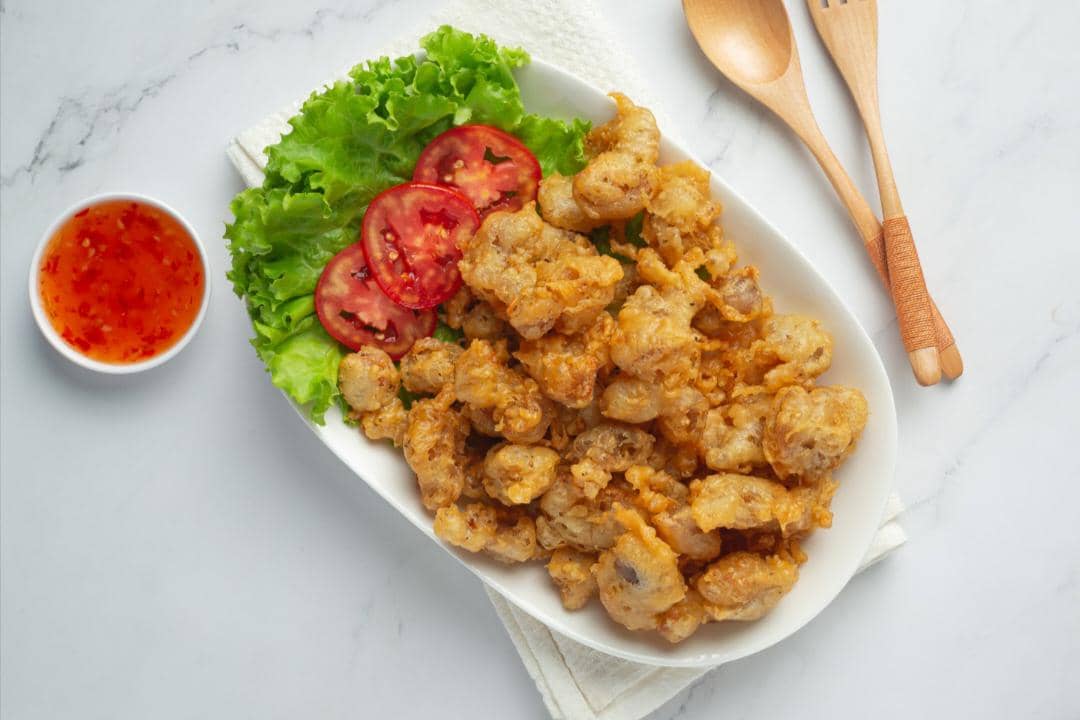 Resep Ayam Popcorn Saus Bangkok, Renyah dengan Saus Asam Segar