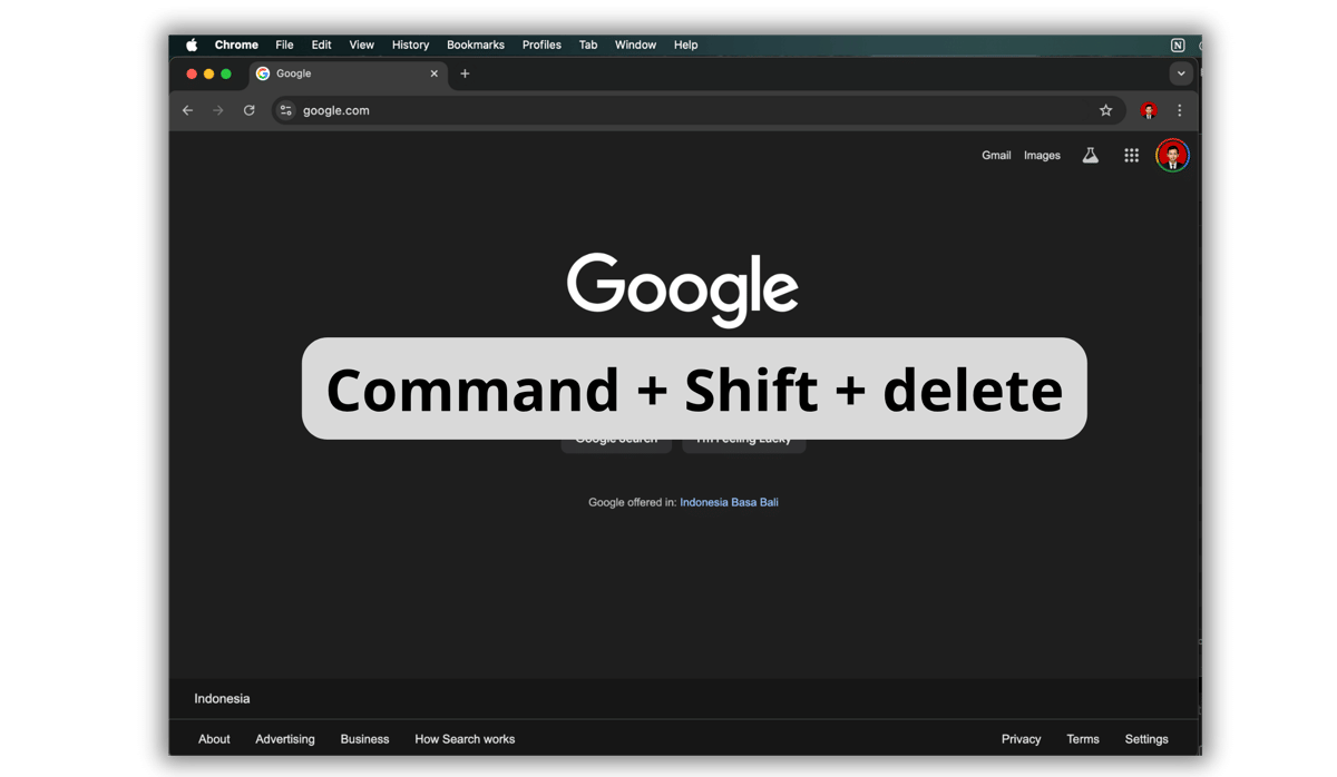 cara hapus cache di MacBook