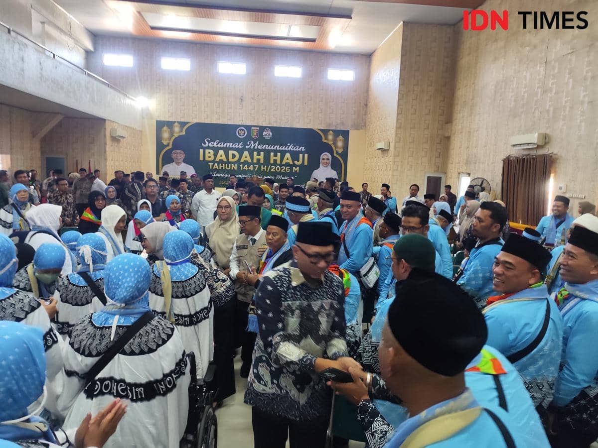 5869 Jemaah Haji Lampung Diberangkatkan ke Tanah Suci