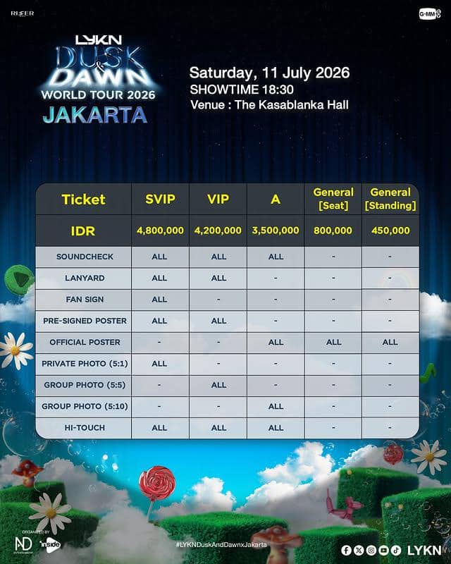 harga tiket konser LYKN di Jakarta 2026 