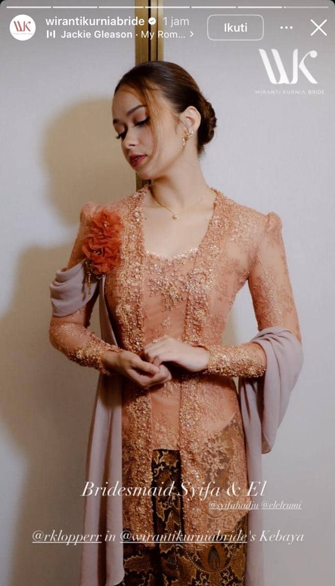 potret bridesmaid dan groomsmen di pernikahan El Rumi dan Syifa Hadju 