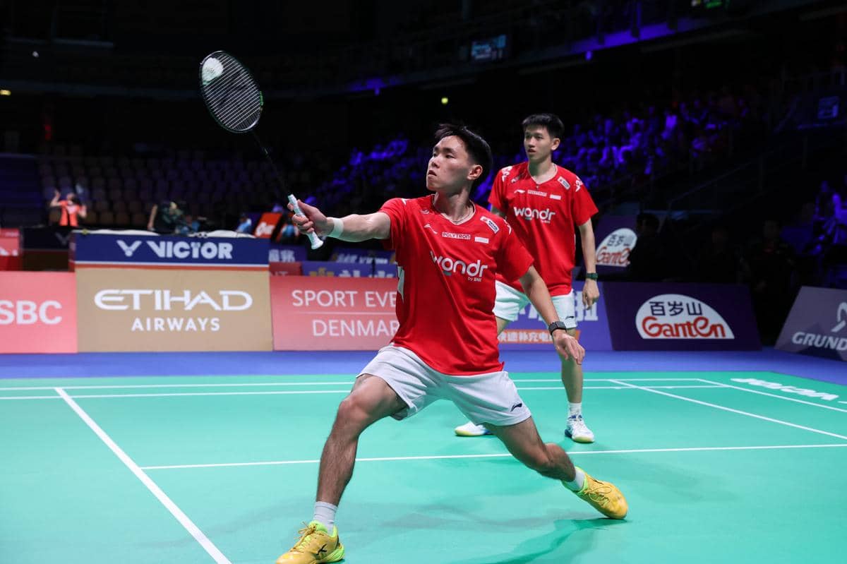 Debut manis Raymond Indra/Nikolaus Joaquin di Thomas Cup 2026