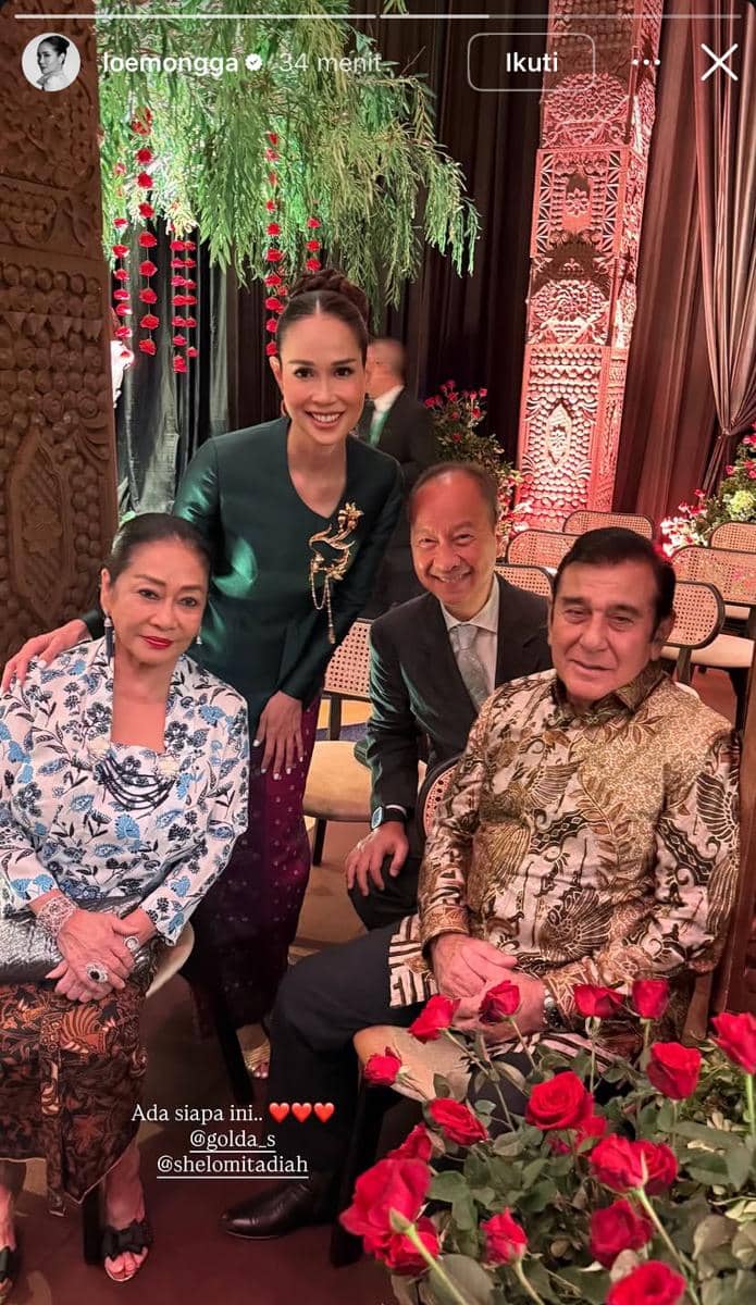 potret artis di pernikahan El Rumi dan Syifa Hadju