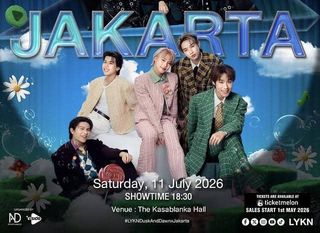 Harga Tiket Konser Boy Group Thailand LYKN di Jakarta 2026