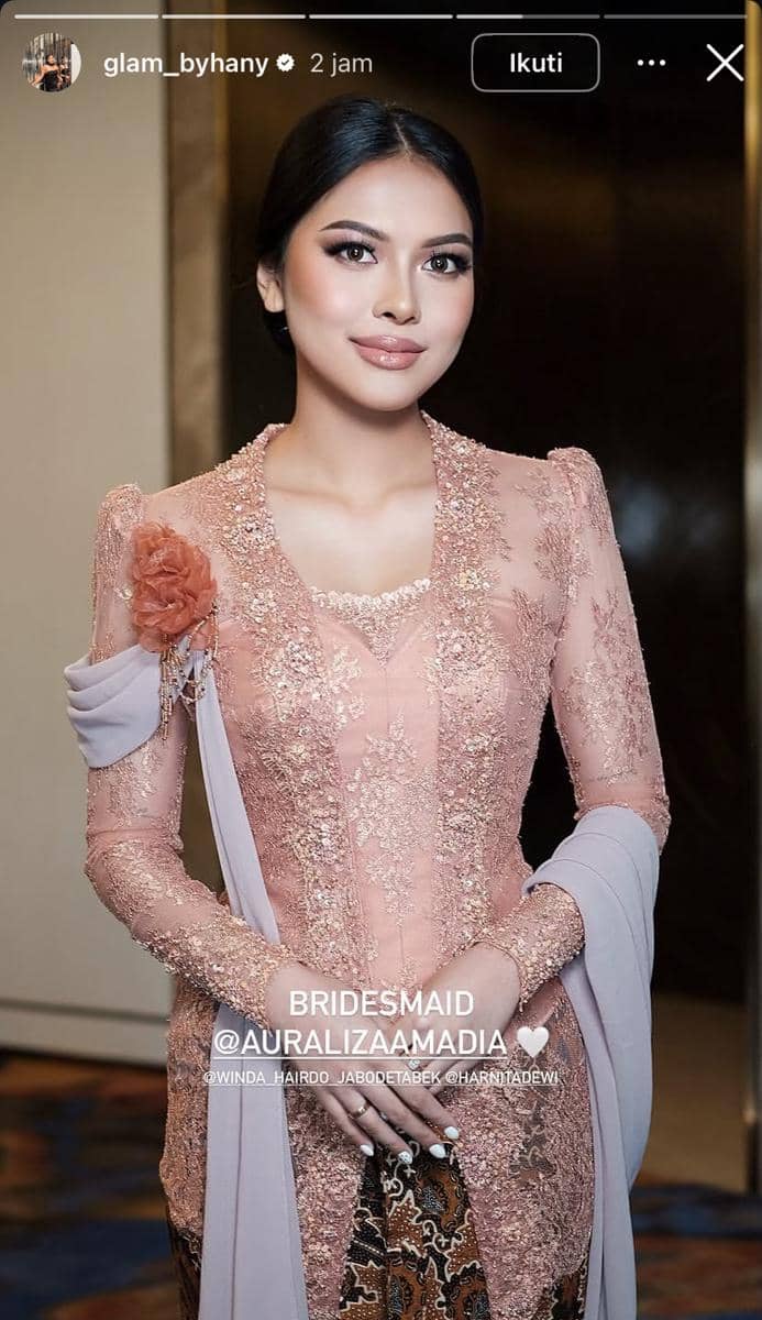 potret bridesmaid dan groomsmen di pernikahan El Rumi dan Syifa Hadju