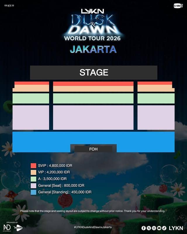 harga tiket konser LYKN di Jakarta 2026 