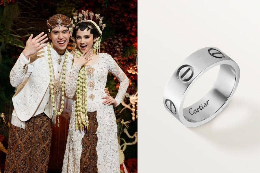 Detail Cincin Nikah El Rumi-Syifa Hadju, White Gold Harga Fantastis!