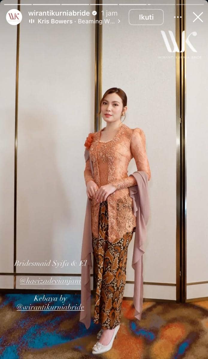 potret bridesmaid dan groomsmen di pernikahan El Rumi dan Syifa Hadju 