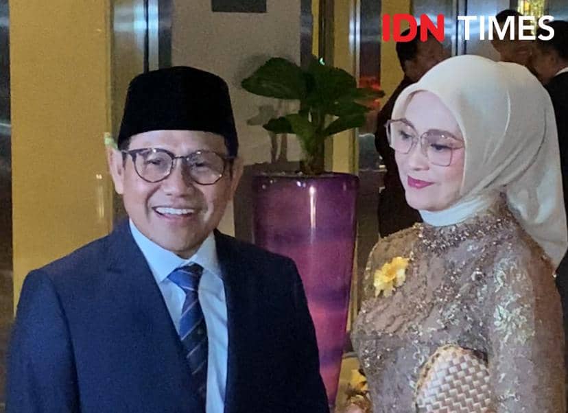 potret Cak Imin di resepsi pernikahan El Rumi dan Syifa Hadju 