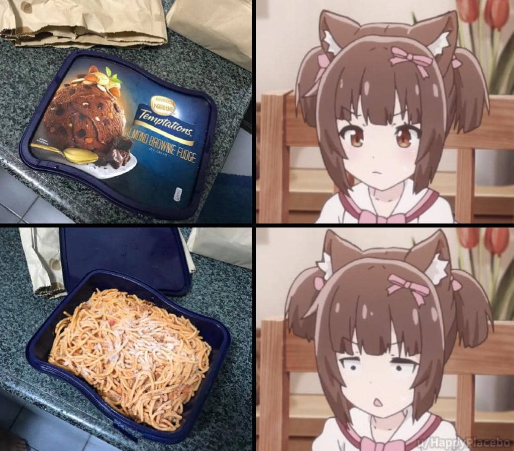 meme anime tentang spageti