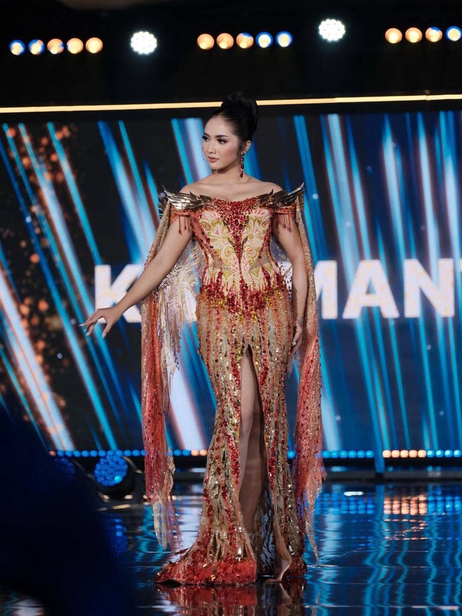 evening gown para finalis Puteri Indonesia 2026 di momen preliminary 