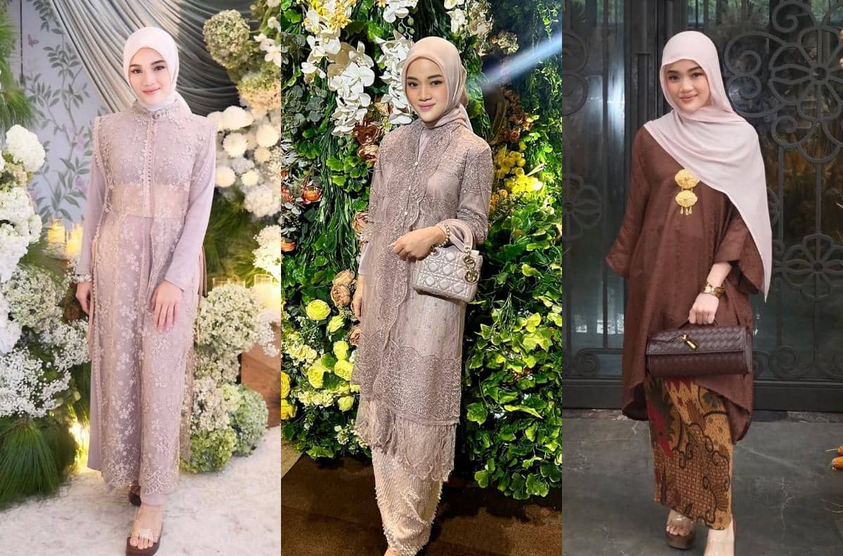 7 Inspirasi OOTD Kondangan ala Diandra Marsha, Sepupu Al El Dul