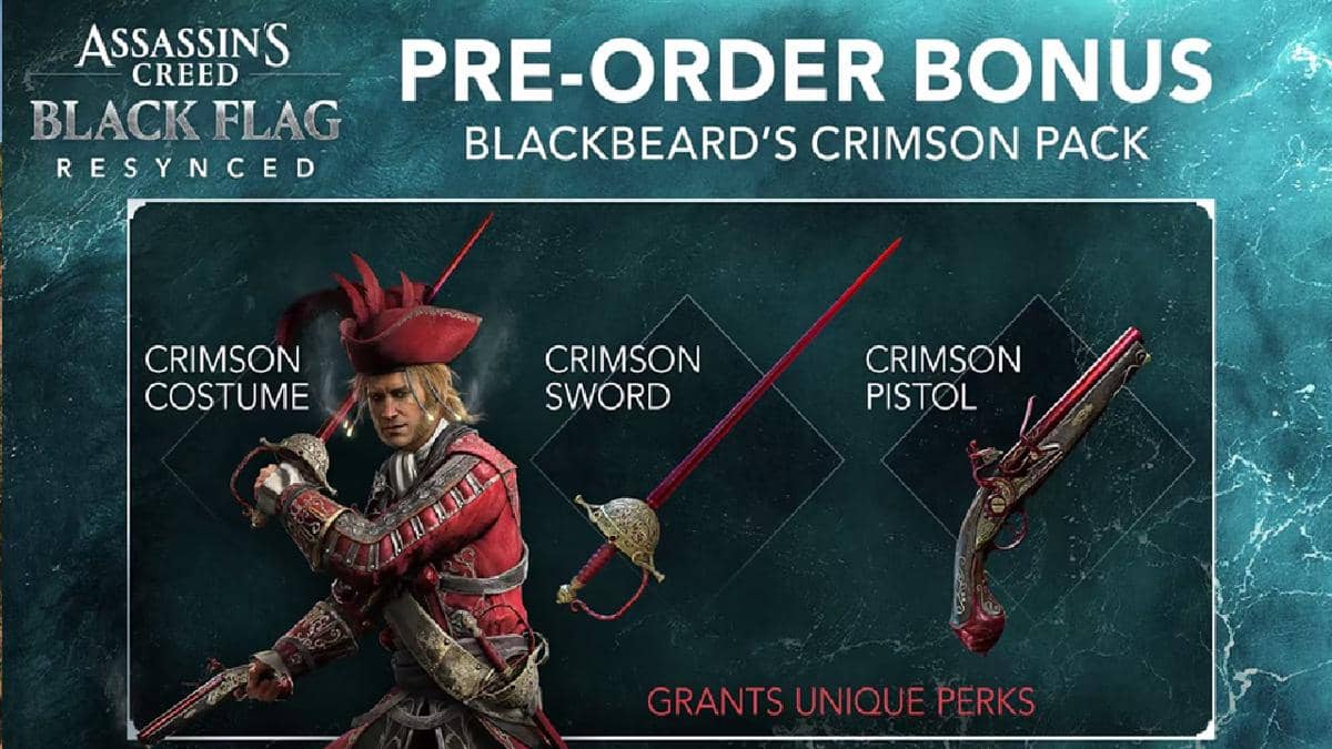 bonus untuk prapesan Assassin's Creed Black Flag Resynced