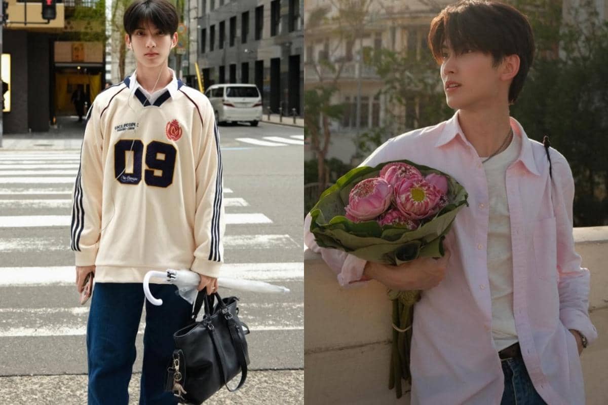 7 Ide Outfit Traveling Kasual ala First Chalongrat, Selalu Trendi!