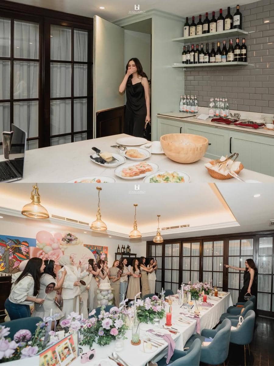 potret OOTD para sahabat Syifa Hadju saat momen bridal shower Syifa Hadju 