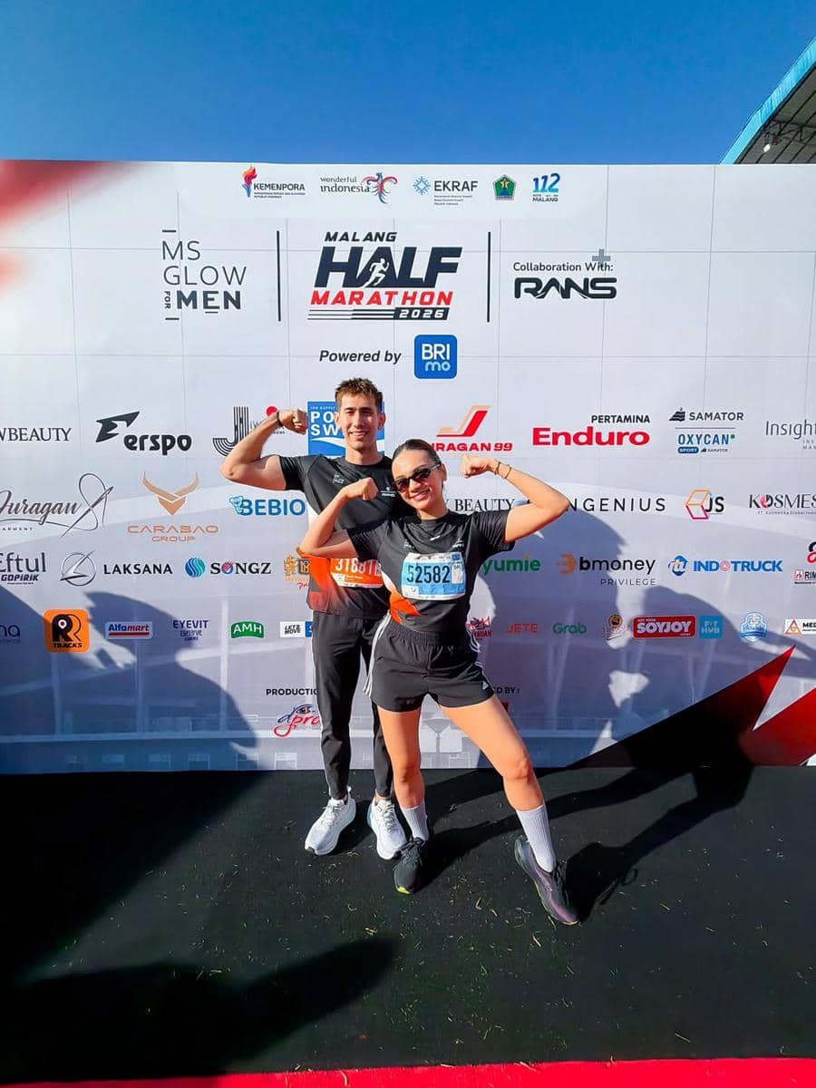 Violenzia Jeanette ikut event lari 5K di Malang