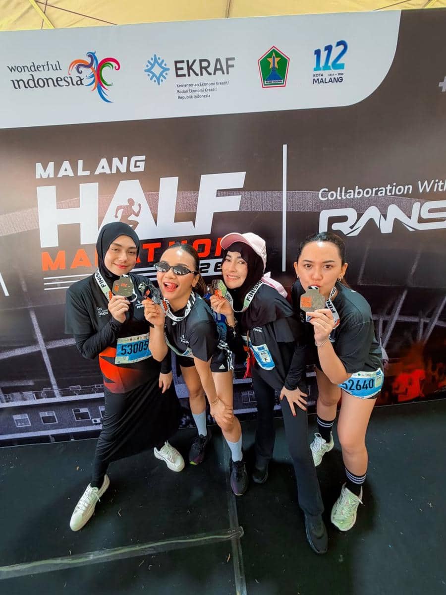 Violenzia Jeanette ikut event lari 5K di Malang