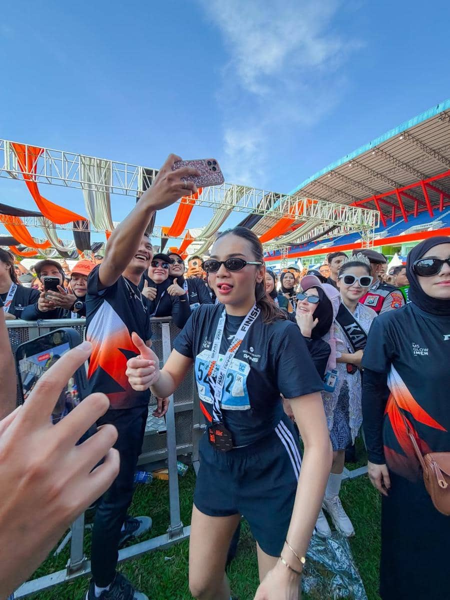 Violenzia Jeanette ikut event lari 5K di Malang