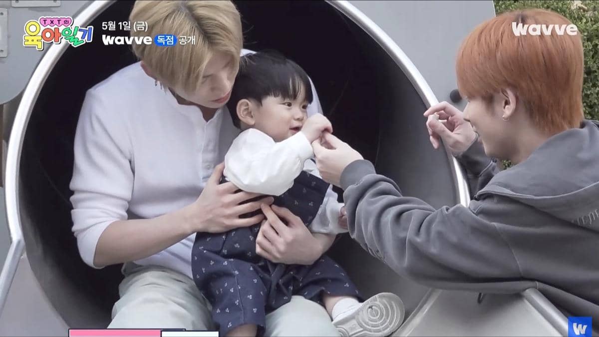 cuplikan teaser variety show TXT's Parenting Diary