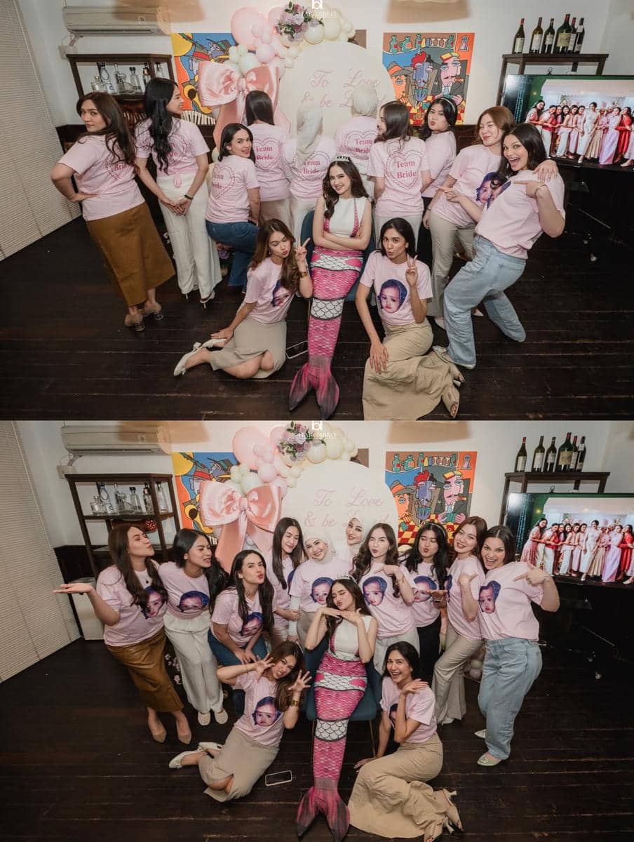 potret OOTD para sahabat Syifa Hadju saat momen bridal shower