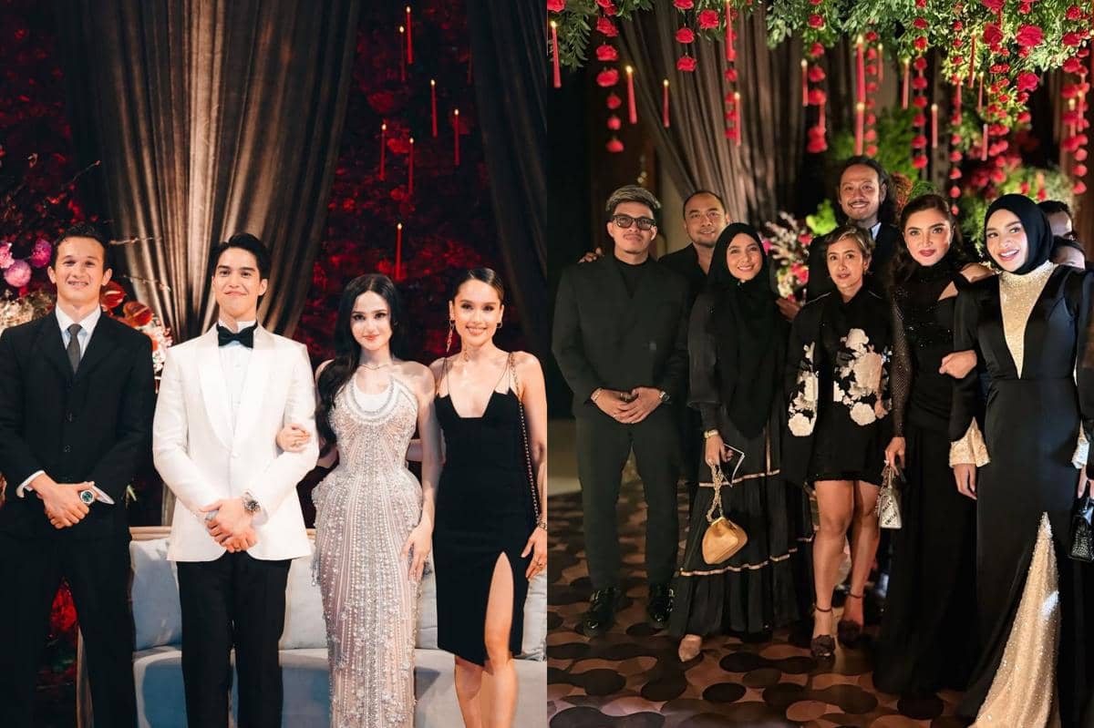 35 Gaya Artis di Resepsi Pernikahan El Rumi dan Syifa Hadju, Elegan!