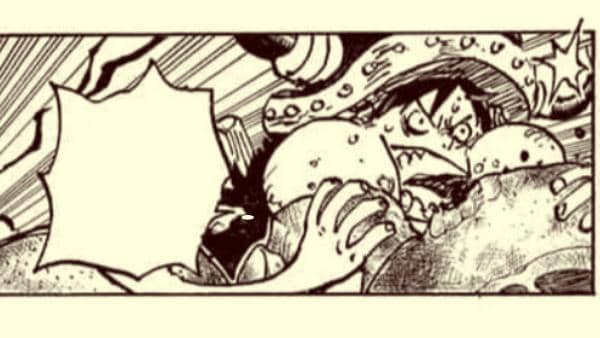 Luffy sedang makan. (Dok. Shueisha, Eiichiro Oda/One Piece)