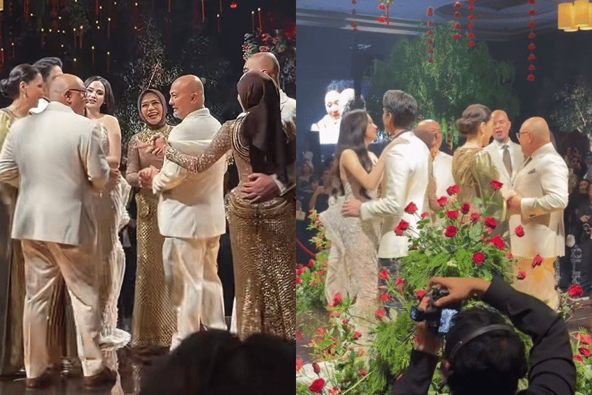 Keakraban Ahmad Dhani dan Irwan Mussry di Nikahan El Rumi-Syifa Hadju