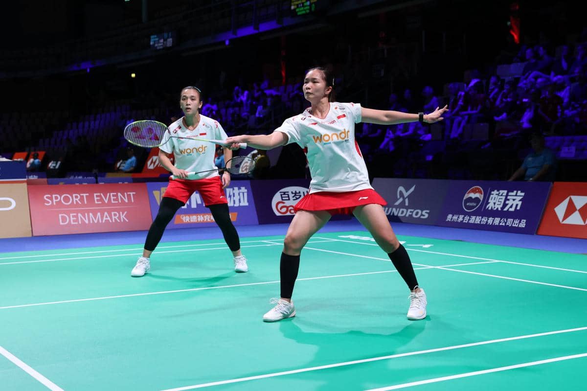 Febriana Dwipuji Kusuma/Rachel Allesya Rose menutup laga Indonesia kontra Australia dengan kemenangan sempurna di Uber Cup 2026.
