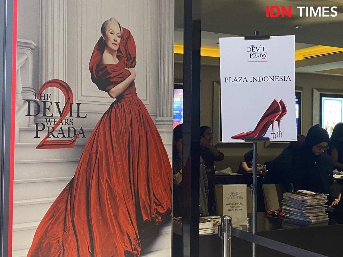 suasana gala premier Devil Wears Prada 2 di XXI Plaza Indonesia, Senin (27/4/2026)