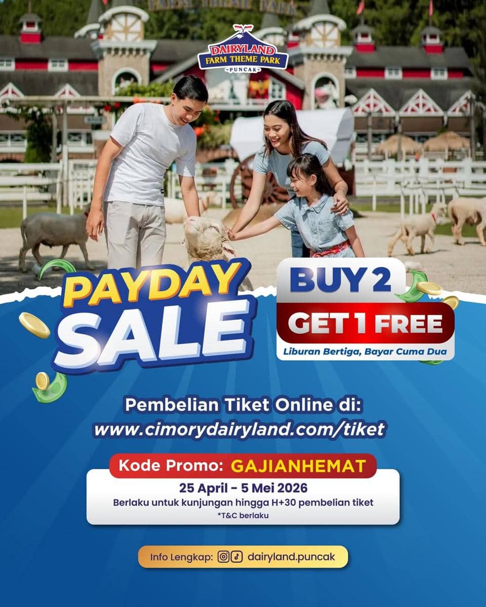 Potret promo Dairy Land Puncak April 2026