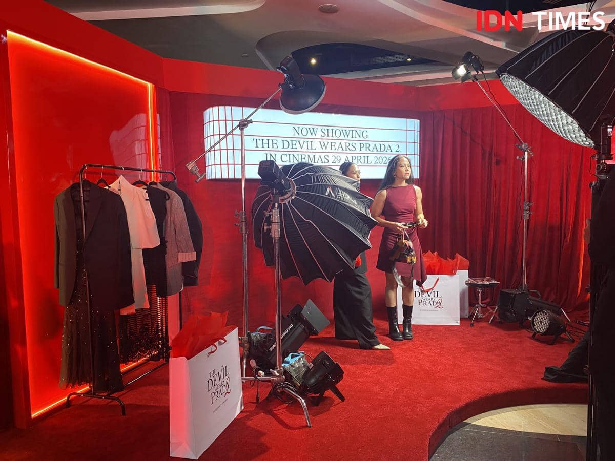 suasana gala premier Devil Wears Prada 2 di XXI Plaza Indonesia, Senin (27/4/2026)