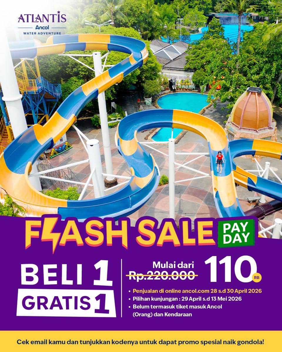 Potret promo Atlantis Ancol April 2026