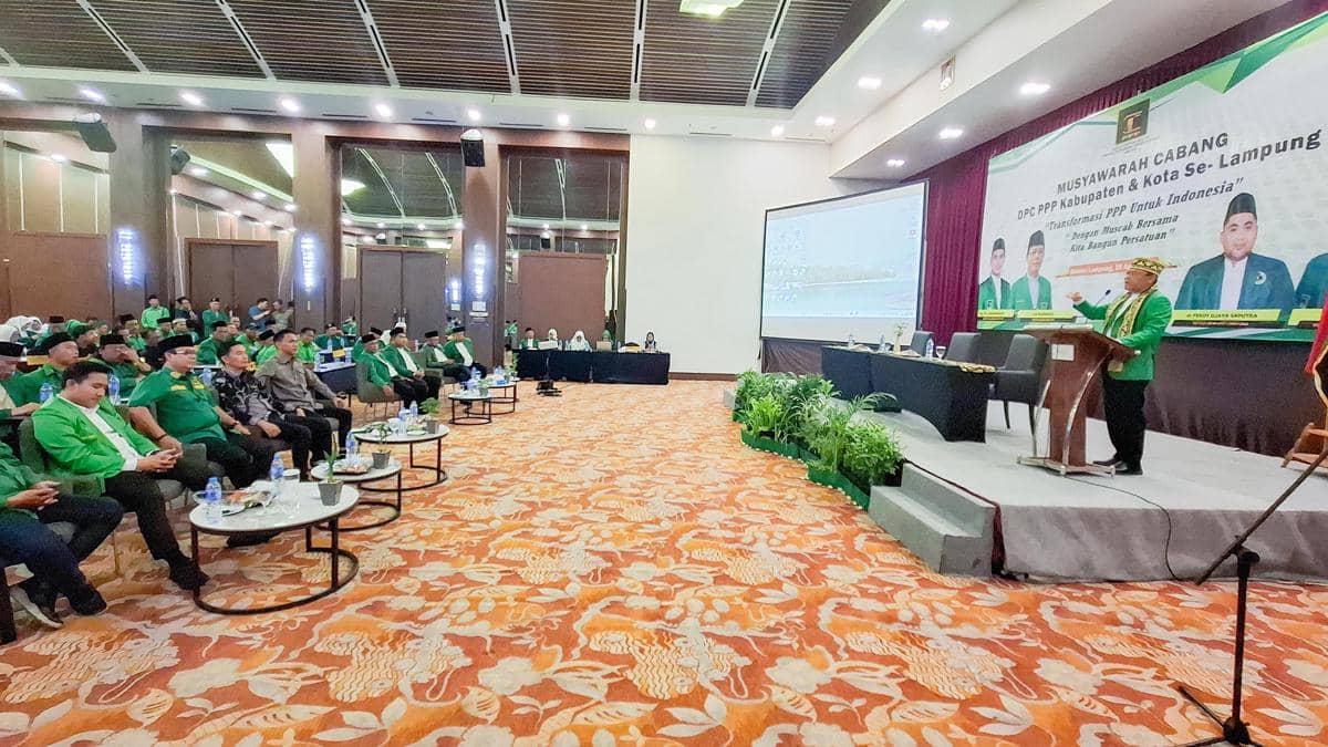 PPP di Lampung Gelar Muscab, Ketum Mardiono: Jangan Ada Kursi Kosong