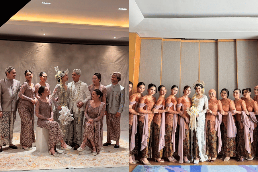 10 Gaya Bridesmaid saat Pernikahan Alyssa Daguise dan Syifa Hadju, On Point!