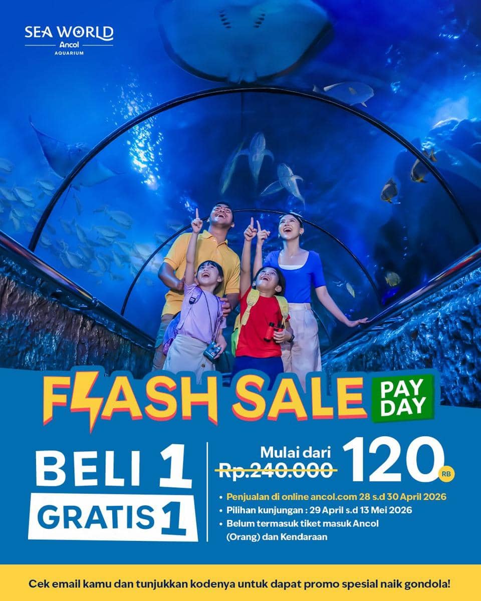 Potret promo Sea World Ancol April 2026
