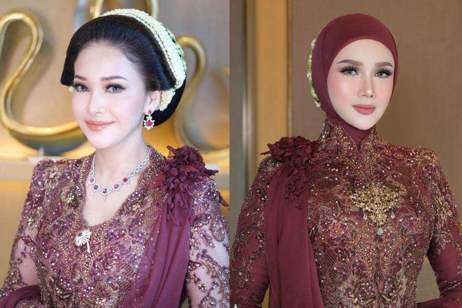 Adu Gaya Maia Estianty Vs. Mulan Jameela di Akad El Rumi, Sleek!