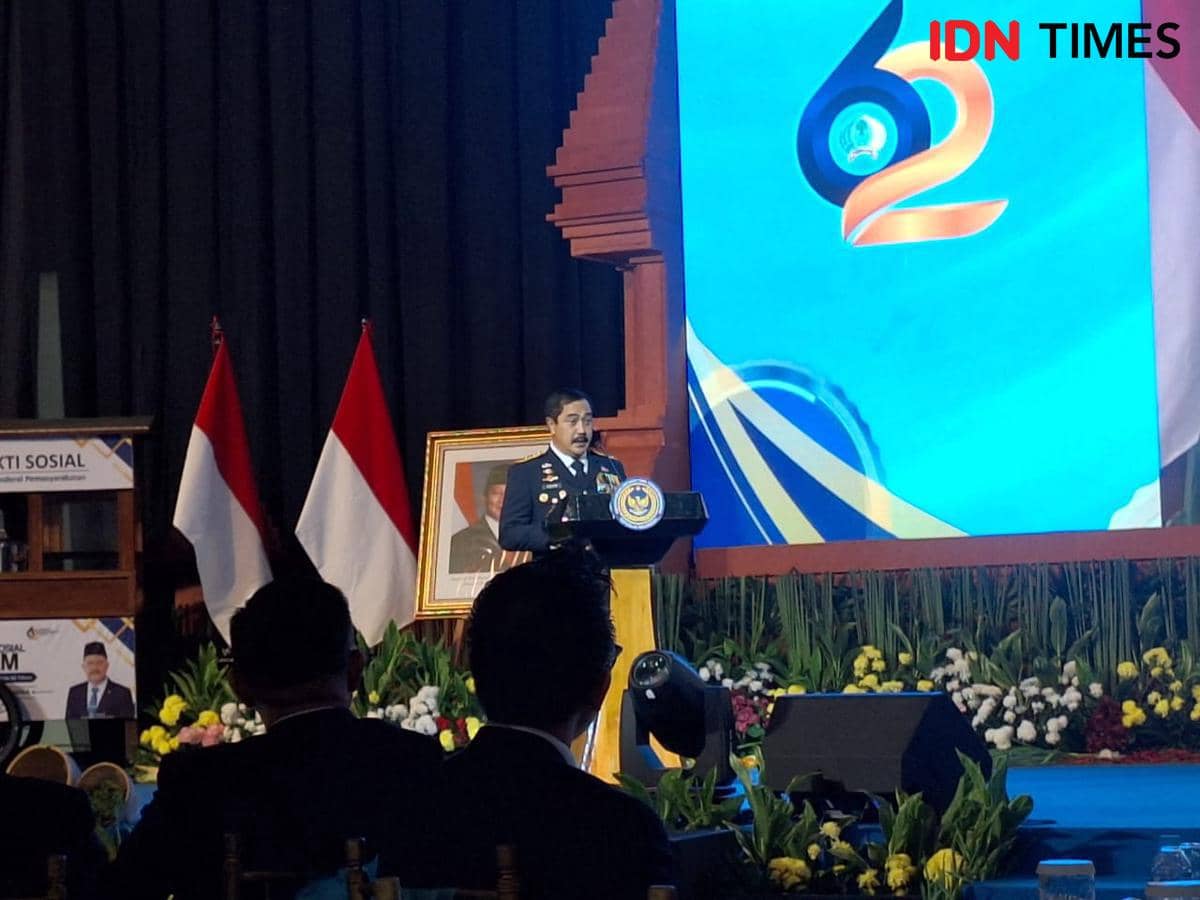 Menteri Imigrasi dan Pemasyarakat (Imipas) Agus Andrianto dalam agenda Tasyakuran Hari Bhakti Pemasyarakatan di Politeknik Imigrasi.
