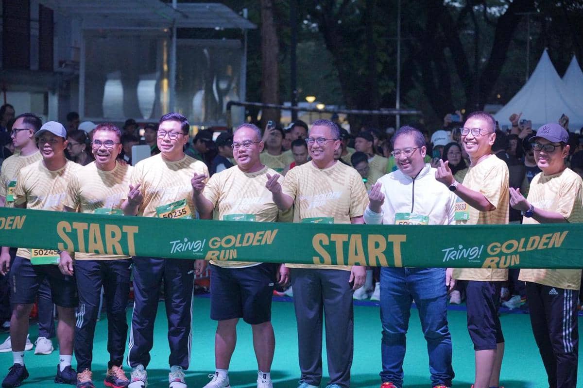 Diikuti Ribuan Pencinta Lari, Pegadaian Sukses Gelar Tring! Golden Run