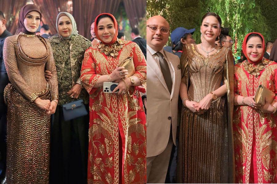 Gaya Keluarga di Resepsi Nikah Syifa Hadju-El Rumi, Matching!