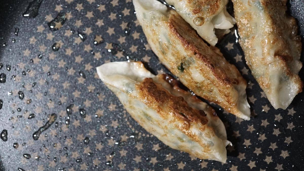 ilustrasi memasak gyoza